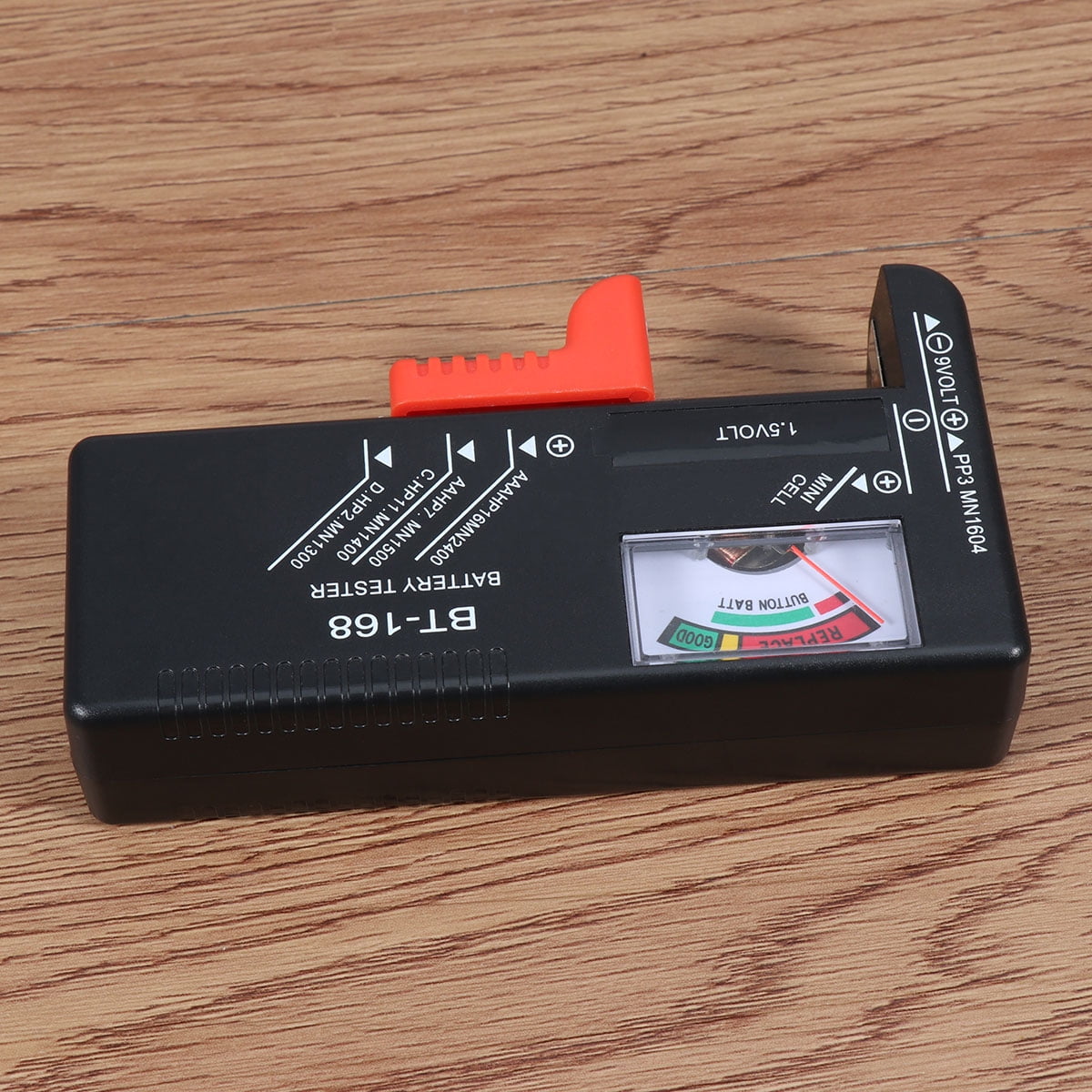 WHAMVOX Tester Checks AA AAA 9V Batteries with Color Coded Meter for ...