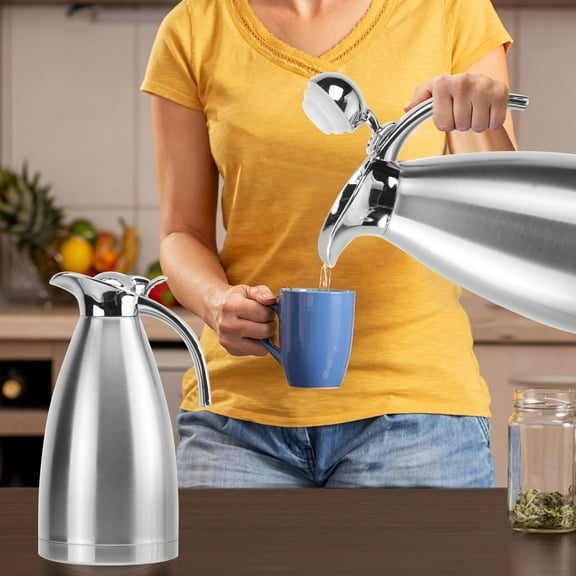 WHAMVOX Thermal Stainless Steel Pot European Style Coffee Pot 29.5*14.5*14.5cm