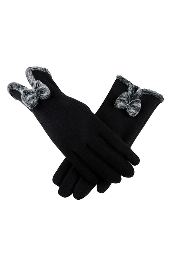 Thermal Touchscreen Gloves Smart Texting Gloves Miss Black