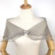 WHAMVOX Three-layer Wedding Shawl Bride 47.50X29.00X0.70CM Grey