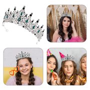 KHBUAB Luxurious Rhinestone Queen Crown Tiara for Wedding Bridal Accessories and Special Occasions
