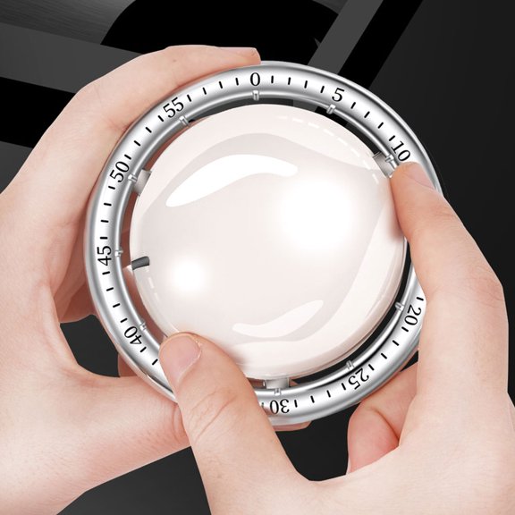 SEWCHICS Planet Shape Kitchen Timer White Abs 1Pack Countdown Timer For Gaming