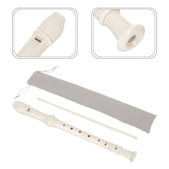 WHAMVOX Toddler Instruments Clarinet Recorder for Kids Student Child White