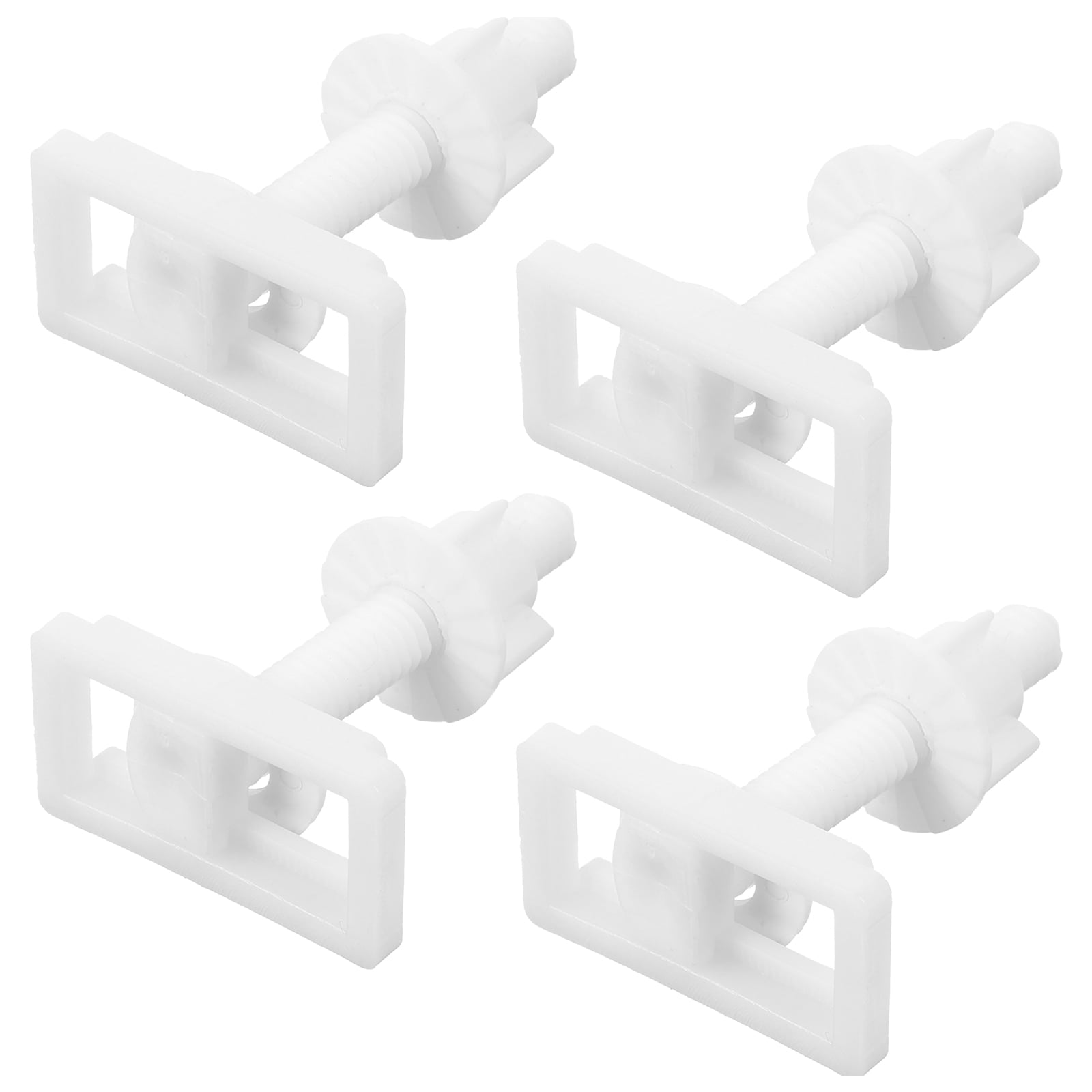 PENIKOKO Toilet Seat Repair Kit ABS Replacement Homeowners 4Pcs 2.5X1.7X0.9In
