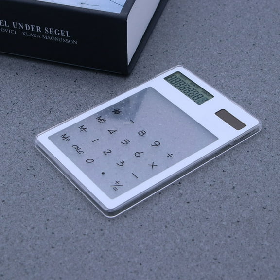 WHAMVOX Touch Calculator Screen Panel Transparent Office Student White
