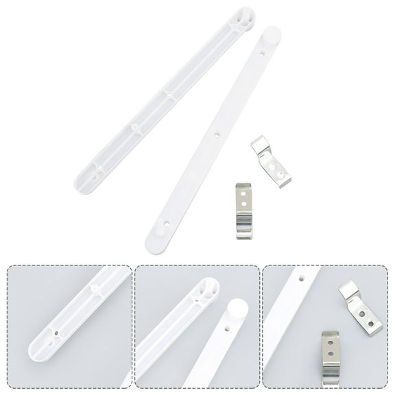 WHAMVOX Track for Bookcases Cabinet Door Side Mounting Slides White