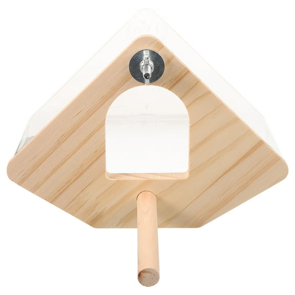 WHAMVOX Transparent Acrylic Bird Nesting Box for Parakeets with Warm Cozy Environment and Easy Installation 10.5x8.5x7 inches