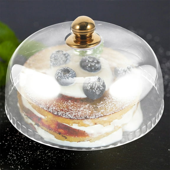 WHAMVOX Transparent Acrylic Food Cover for Outdoor Clear Cake Dome for Home Party Use 9.75inch