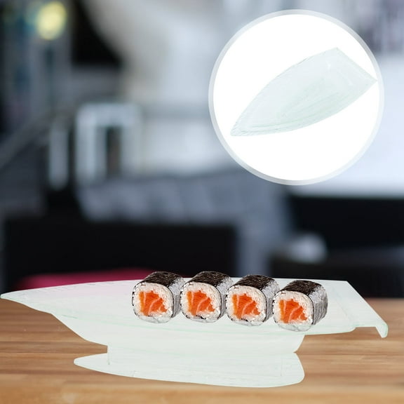 WHAMVOX Transparent Acrylic Sushi Storage Holder Perfect for Restaurants and Families Lightweight Sturdy Compact Size