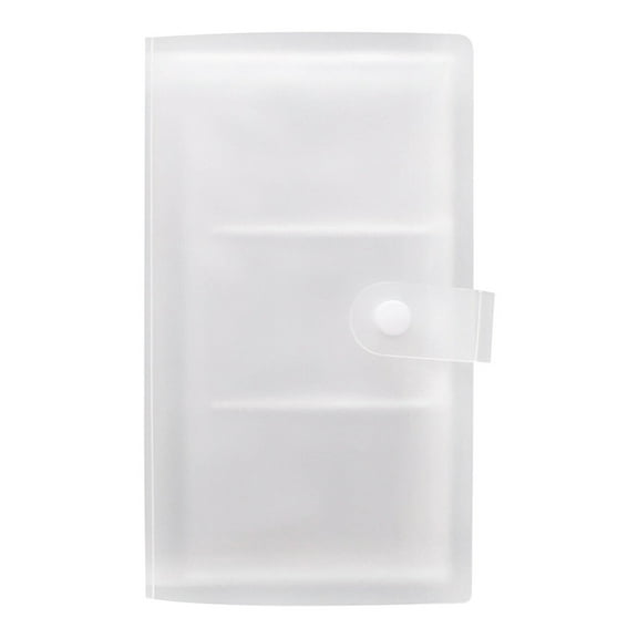 WHAMVOX Transparent Business Cards Container 120 Slots Name Cards Storage Holder