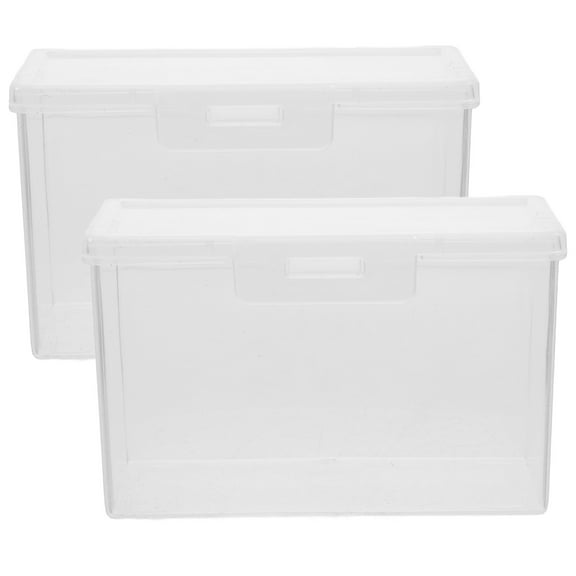 WHAMVOX Transparent Cheese Storage Container with Lid for Outdoor Use PP Material 2pcs