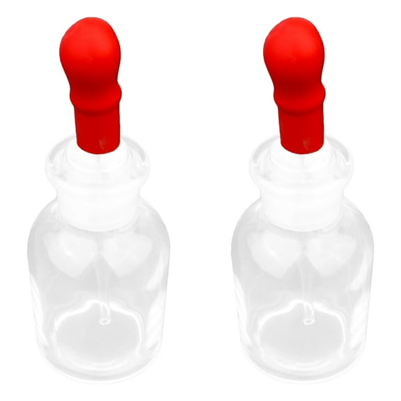 WHAMVOX Transparent Dropping Bottles Dropper Bottle 11.5X4X4CM