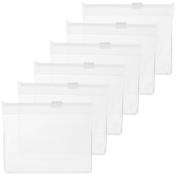 WHAMVOX Transparent EVA Travel Medicine Organizer with SelfSealing Design for Secure Storage 12pcs Small Pouches