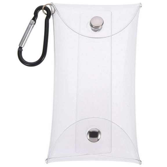 WHAMVOX Transparent PVC Coin Purse for Home Use Simple and Elegant Design Keeps Small Belongings Safe 5x3 Inches