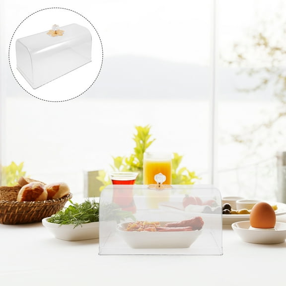 WHAMVOX Transparent Plastic Cake Dome with Handle for Home Use Reusable and Easy to .5 Inches
