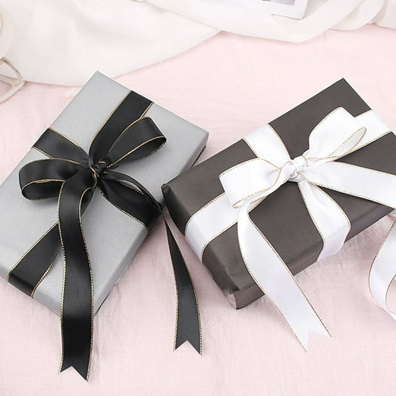 ROMANSENTIAL fabric ribbon rolls Transparent Polyester 1Pack