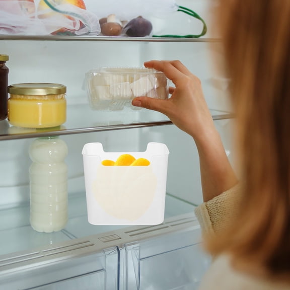 WHAMVOX Transparent Refrigerator Side Door Storage Box for Fresh Food and Fruits with Space Saving Design 2