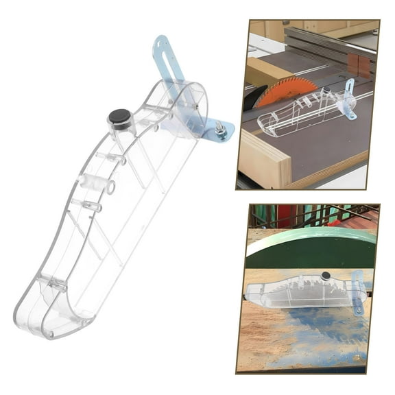 WHAMVOX Transparent Table Saw Protective Cover with ABS Material for Woodworking Safety and Dust Protection 10 Inch