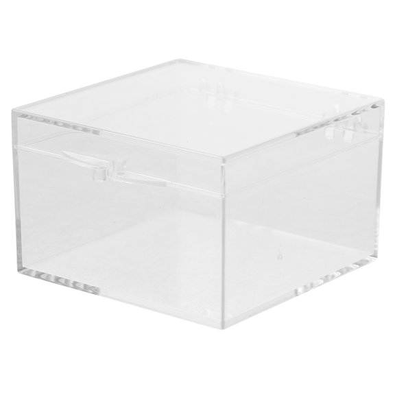 WHAMVOX Transparent White Plastic Specimen Display Box Strong Scratch Protection for Storage