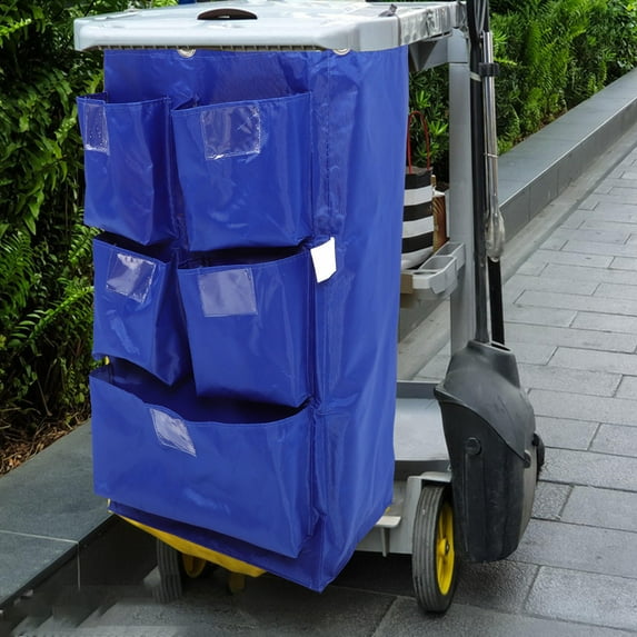 YSNOOWE Whamvox Housekeeping Bag Blue Spacious Capacity for Cleaning Carts