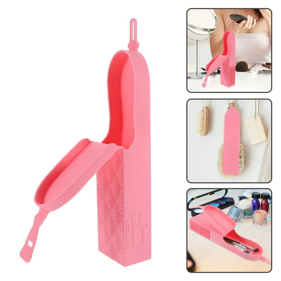 WHAMVOX Travel Beauty Storage Box Lightweight Makeup Brush Case Holder