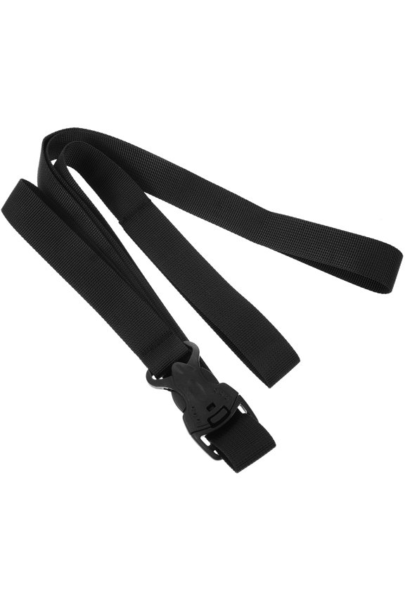 Travel Luggage Strap 1Set Black Nylon Webbing With Buckle For Suitcases 31.5X1X0.04In