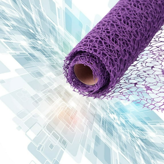 DECORNIJIA Craft Decoration Gauze Net Yarn Charm Purple 1 Set