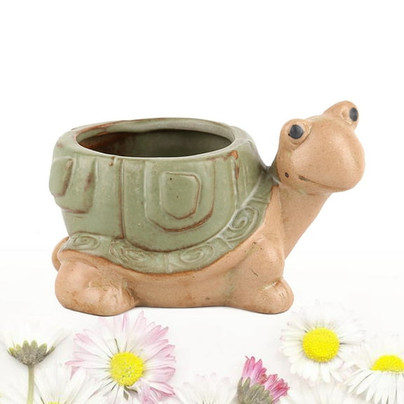 WHAMVOX Turtle Room Animal Pot Cartoon Flower Pots Potted Flowerpot