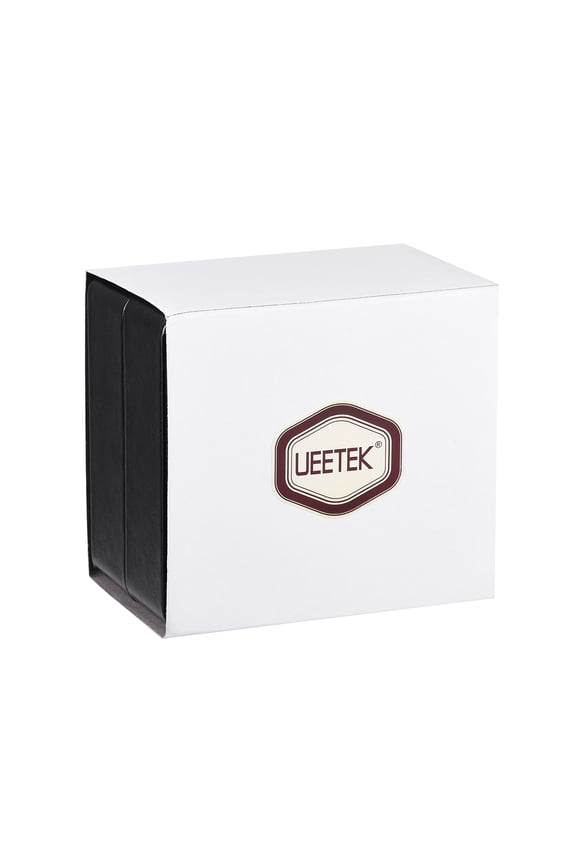 UEETEK Watch Box Holder Organizer Premium PU Storage Box Jewelry Bracelet Storage Gift Case Single Grid (Pure Black)