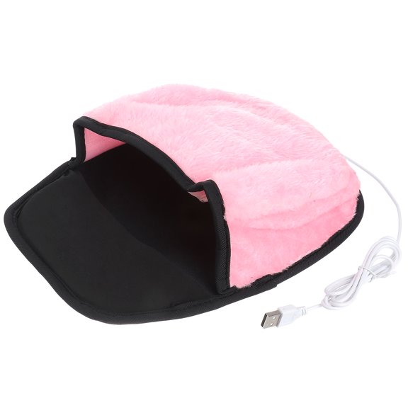 WHAMVOX USB Heating Mouse Mat Mouse Pad Winter Warm Plush