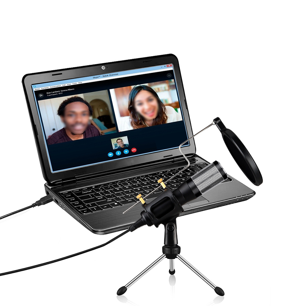 Internet Microphone WHAMVOX USB Plug and Play Microphone Computer Conference Desktop Voice ...