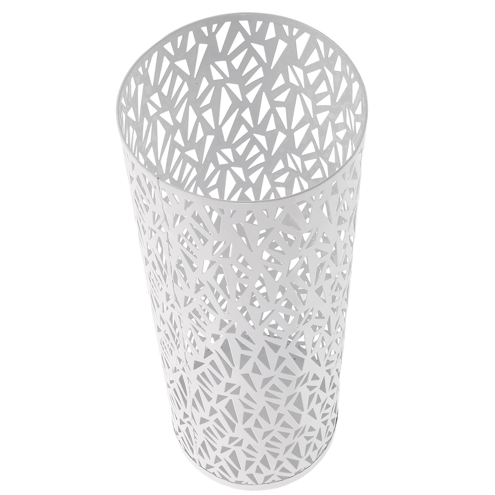 SEWCHICS Commercial Umbrella Bucket Umbrella Holder Stand White Iron 1Pcs