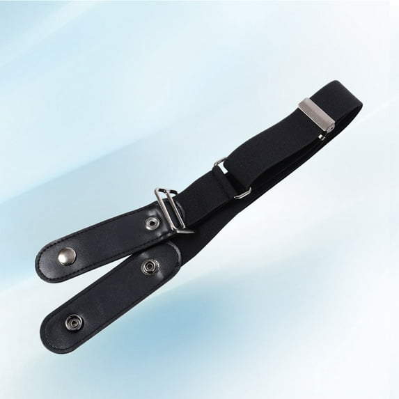 DECORNIJIA Sag Prevention Leatherette Belt Black Women 1Pcs
