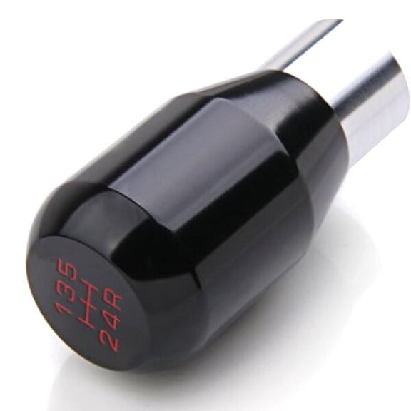WHAMVOX Universal Aluminum Alloy 5Speed Car Manual Gear Shifter Stick Knob (Black)