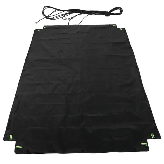 WHAMVOX Utility Trailer Cover Fabric Shade Outdoor Trailer Cover Pickup Truck Bed Tarp Foldable Utility Cart Protector for Dump Cart