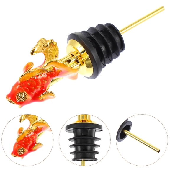 WHAMVOX Pourer Spout Wine Gold For Hotel 1Pack 4.3X1.6X1.2In