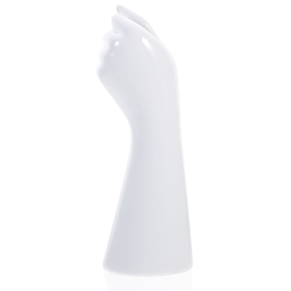 WHAMVOX Clear Glass Human Hand Vase Decorative for Home Decor Finish Unique Design
