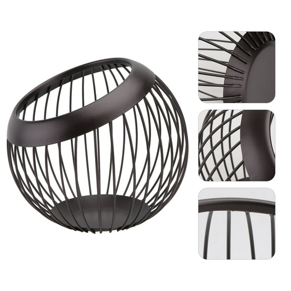 WHAMVOX  Vegetable Mesh Wrought Iron Storage Basket Strong North European Style