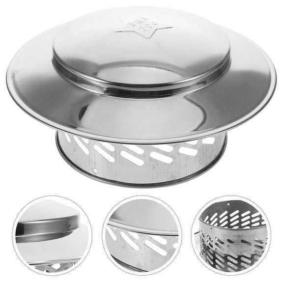 WHAMVOX Ventilation Chimney Cap Flat Chimney Cap Flue Cap Outside Universal Chimney Cap Rainproof Chimney Cap Chimney Cap Rain Cap Fireplace Vent Cover