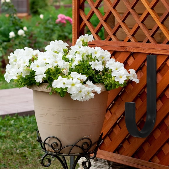 WHAMVOX Versatile J Hooks J Hanger Organizer for Storage Sheds Garage Organization Garden Tool Storage and Outdoor Equipment Hanging Tool