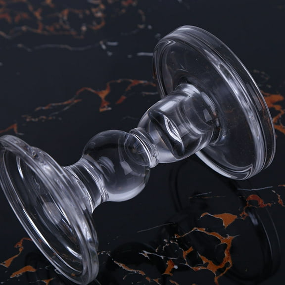 WHAMVOX  Vintage Candle Holder Decoration Glass Formal Table Setting Pillar