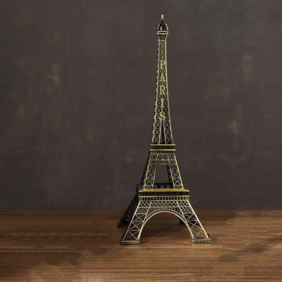 WHAMVOX Vintage Metal Eiffel Tower Decoration Eiffel Tower Building Model Small Metal Eiffel Tower Statue Desktop Eiffel Tower Model