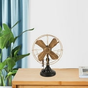 FESTFENDS Antique Bronze Vintage Fan Model, Iron Art Decorative Vintage Design, 1 Pack