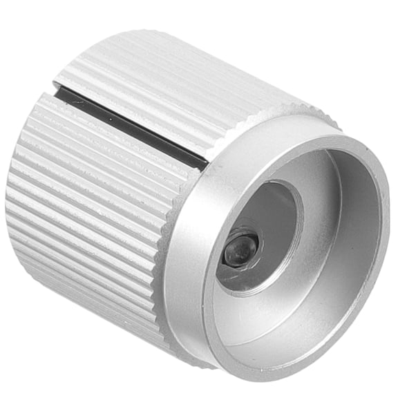 PENIKOKO Volume Control Knob Silver Aluminum 1Pack 0.6In