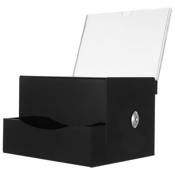 WHAMVOX WORGEOUS 1 Set Voting Box with Lock for Fundraising Suggestion Ballot Comment Donation Box