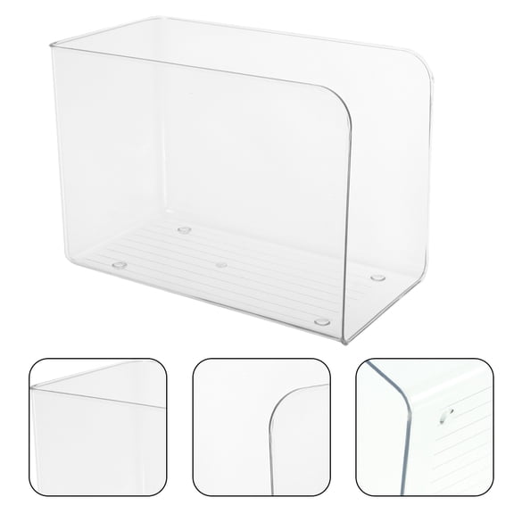 WHAMVOX WORGEOUS 2pcs Decorative Book Holder Multi Use Book Organizer Clear Bookend for Book Storage Stand and Album Holder