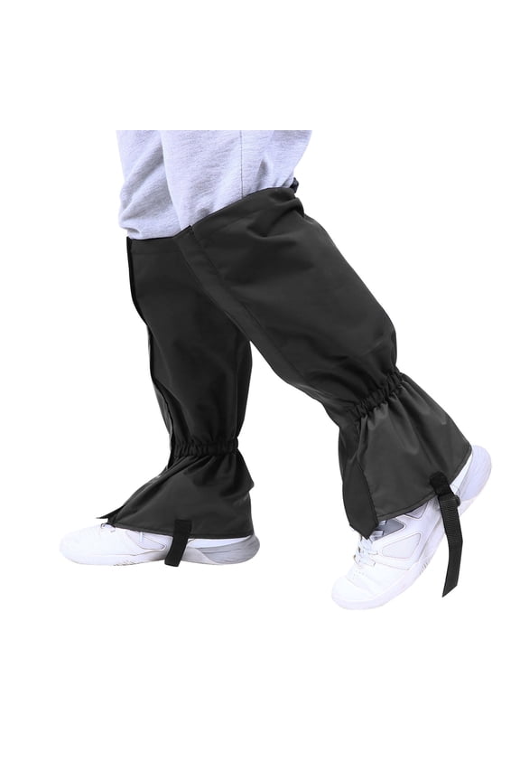 WHAMVOX Walking Leg Cover Snow Boot Sleeve Ankle Gaiters Outdoor Waterproof Black