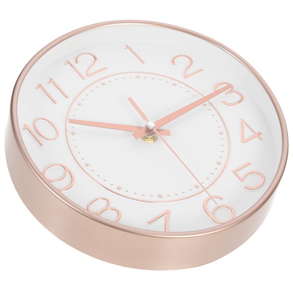 WHAMVOX Wall Hanging Clock Decor Digital Retro Golden