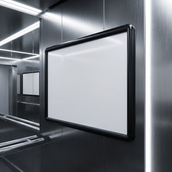 WHAMVOX Wall Mounted Aluminum Poster Frame with Snap Open Front for Easy Graphic Replacement