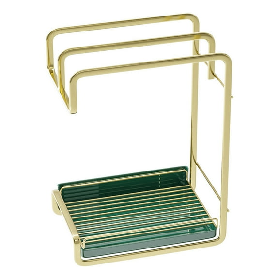 WHAMVOX Wall Mounted Drain Rack Dish Drainer Holder Utensil